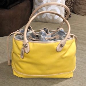 COLE HAAN canvas tote.